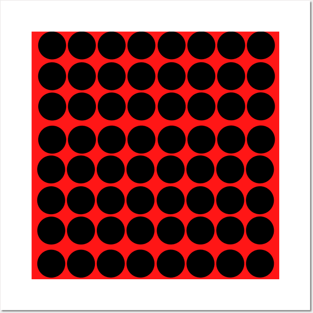 Black And Red Pattern Wall Art by Valentin Cristescu